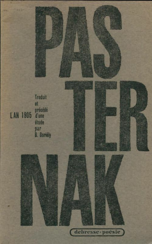 Livrenpoche : L'an 1905 - Boris Pasternak - Livre
