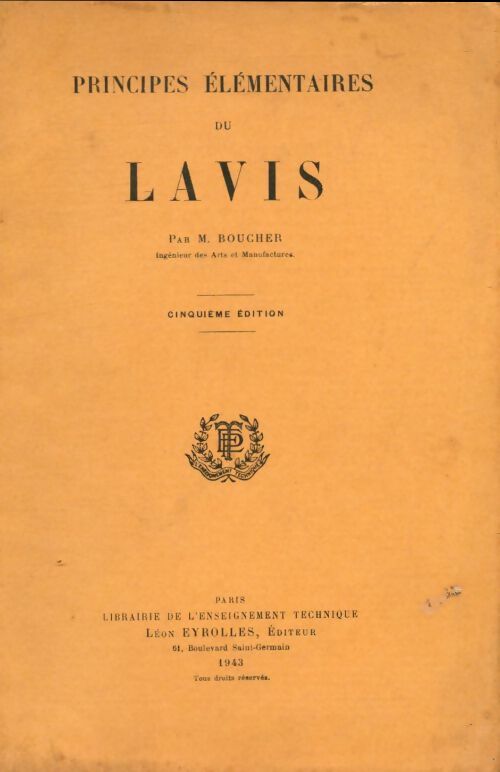 Livrenpoche : Principes élémentaires du lavis - M Boucher - Livre