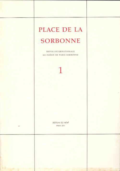 Livrenpoche : Place de la Sorbonne n°1 - Collectif - Livre
