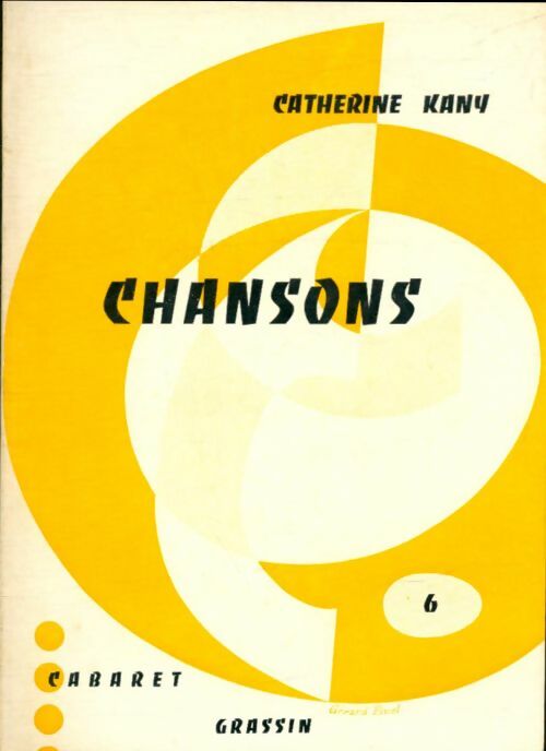 Livrenpoche : Chansons - Catherine Kany - Livre