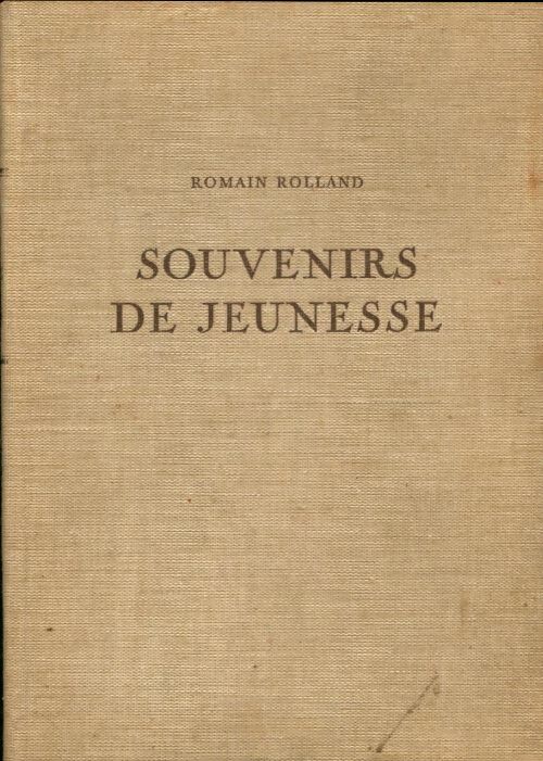 Livrenpoche : Souvenirs de jeunesse - Romain Rolland - Livre