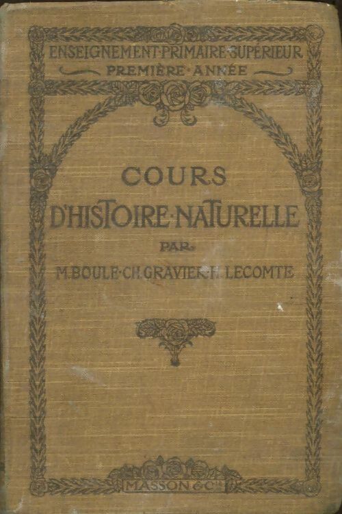 Livrenpoche : Cours d'histoire naturelle pour l'enseignement primaire supérieur - Collectif - Livre