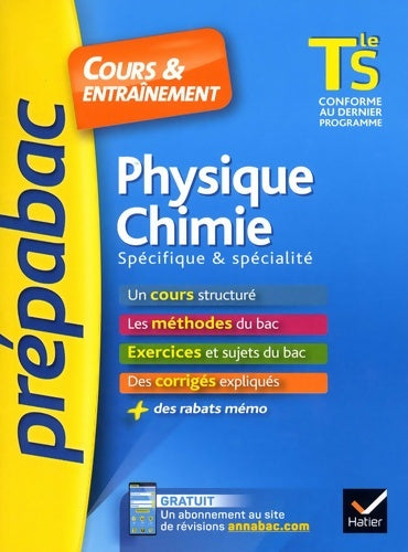 Livrenpoche : Physique-chimie Terminale S spécifique & spécialité - Joël Carrasco - Livre
