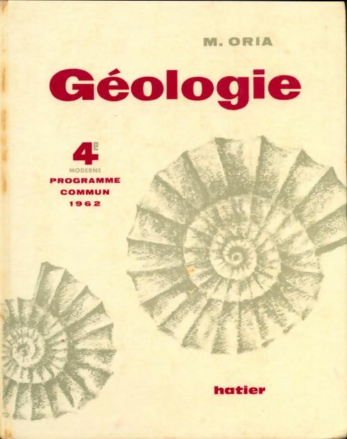 Livrenpoche : Géologie 4e - M. Oria - Livre