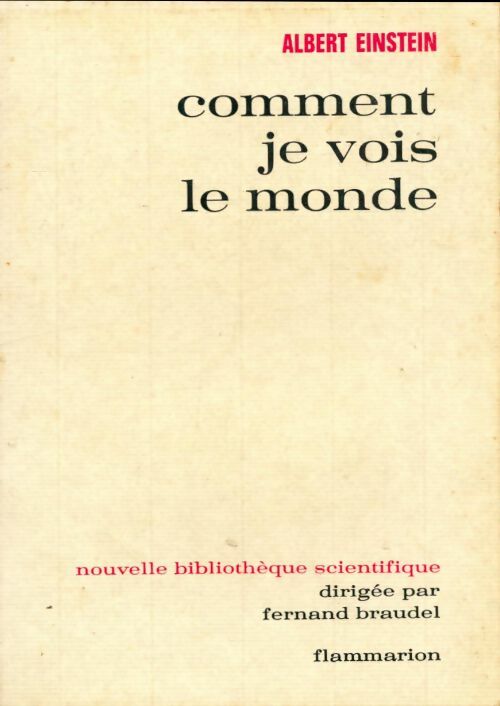 Livrenpoche : Comment je vois le monde - Albert Einstein - Livre