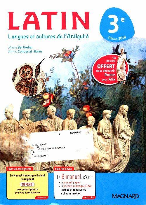 Livrenpoche : Latin 3e 2018 - Collectif - Livre