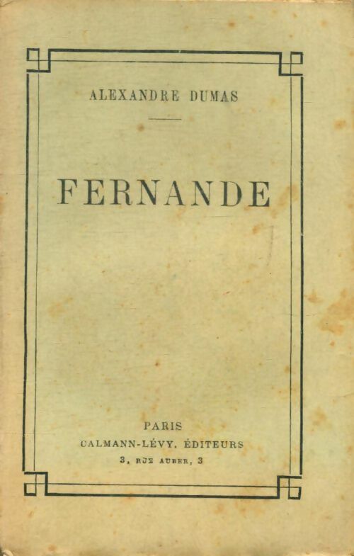 Livrenpoche : Fernande - Alexandre Dumas - Livre