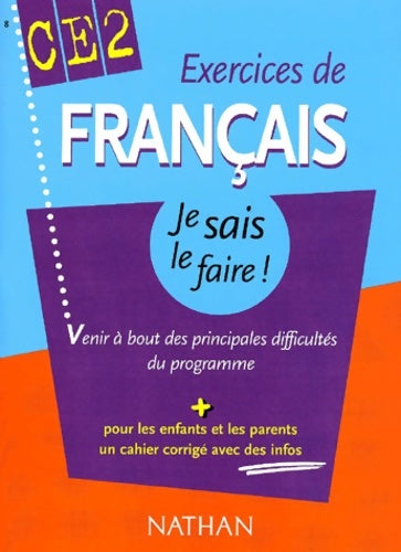 Livrenpoche : Exercices de français CE2 : Venir à bout des principales difficultés du programme - Isabelle Petit-Jean - Livre