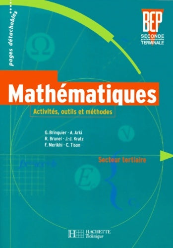 Livrenpoche : Activités maths BEP tertiaire seconde terminale. élève - G. Bringuier - Livre