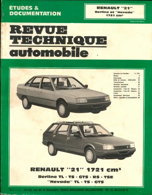 Livrenpoche : Renault 21 : Berline et nevada 1721 cm3 - Collectif - Livre