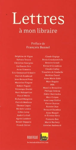 Livrenpoche : Lettres à mon libraire - Collectif - Livre