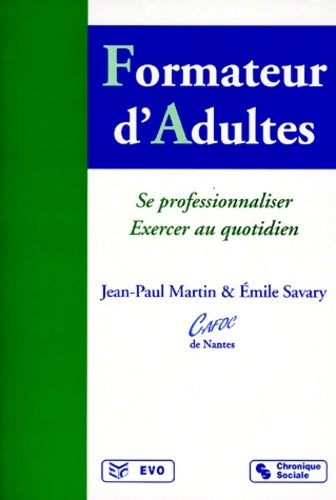 Livrenpoche : Formateur d'adultes - Jp Martin - Livre