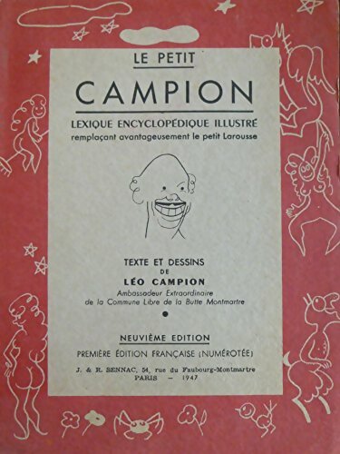 Livrenpoche : Le petit Campion. Lexique encyclopédique illustré - Léo Campion - Livre