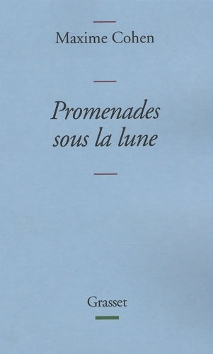 Livrenpoche : Promenades sous la lune - Maxime Cohen - Livre