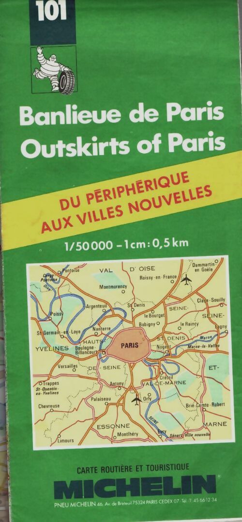 Banlieue paris. Carte n°101 échelle : 1/53000 - Collectif - Livre