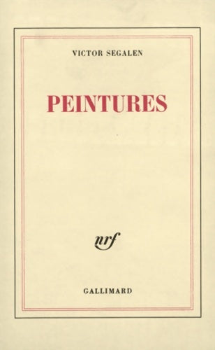 Livrenpoche : Peintures - Victor Segalen - Livre