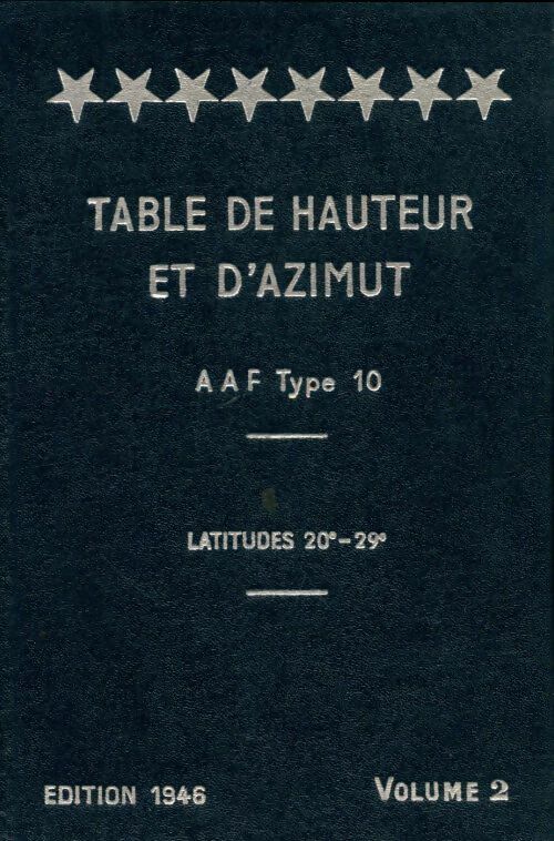 Livrenpoche : Table de hauteur et d'azimut Tome Ii - Collectif - Livre