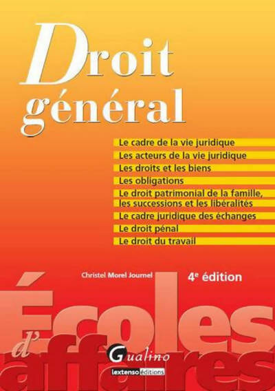 Livrenpoche : Droit général - Christel Morel Journel - Livre