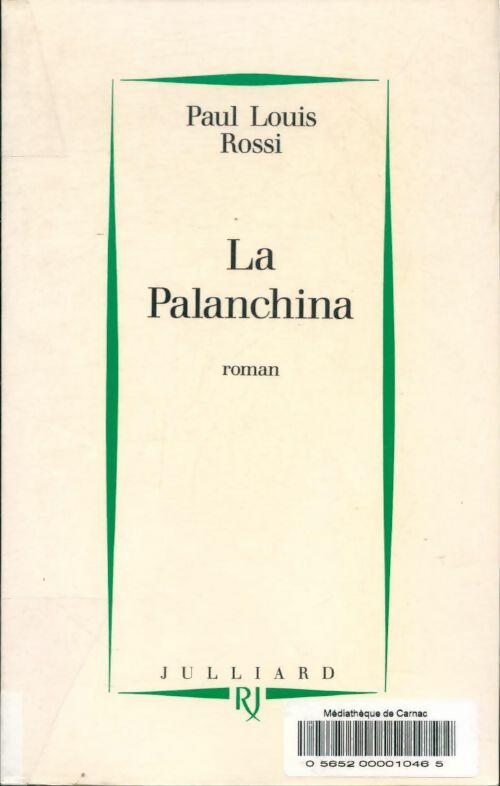 Livrenpoche : Palanchina - Paul Louis Rossi - Livre