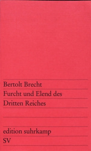 Livrenpoche : Furcht und Elend des dritten Reiches - Bertolt Brecht - Livre