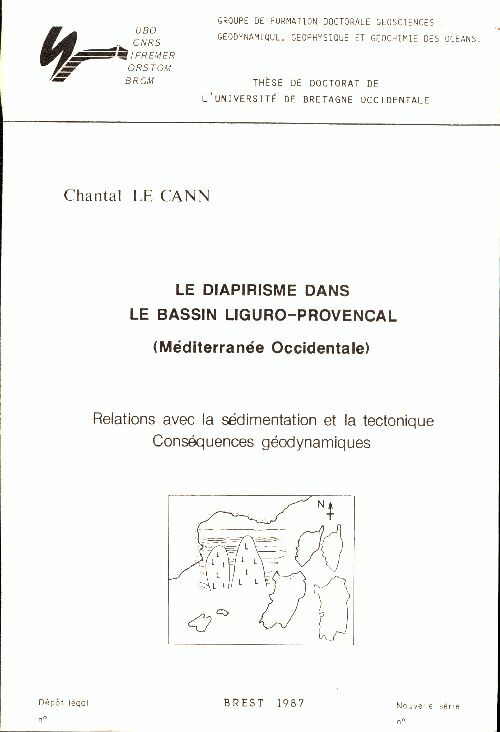 Livrenpoche : Le diapirisme dans le bassin liguro-provençal - Chantal Le Cann - Livre