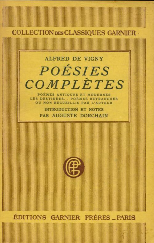Livrenpoche : Poésies complètes - Alfred De Vigny - Livre