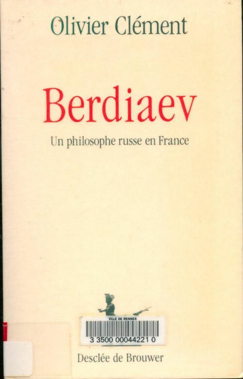 Livrenpoche : Berdiaev un philosophe russe en France - Olivier Clément - Livre