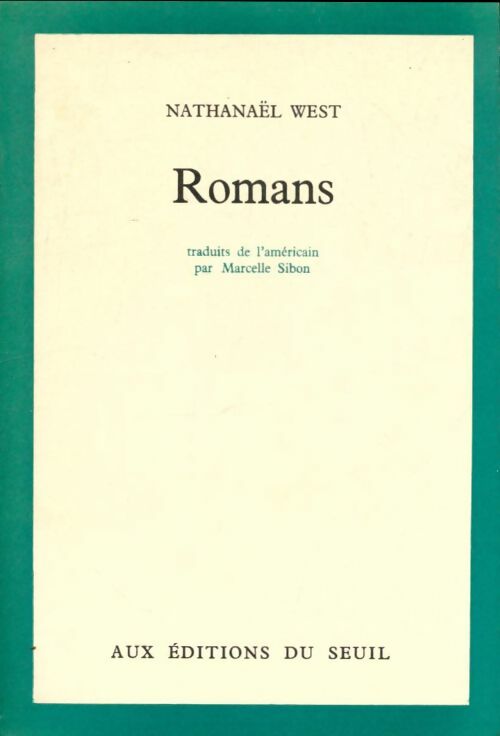 Livrenpoche : Romans  - Nathanaël West - Livre