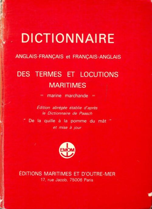 Livrenpoche : Dictionnaire anglais- français des termes et locutions maritimes  - Collectif - Livre