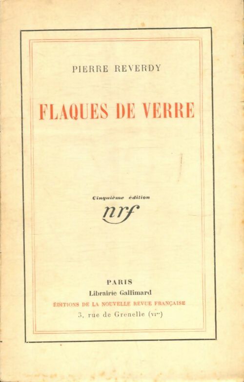 Livrenpoche : Flaques de verre - Pierre Reverdy - Livre
