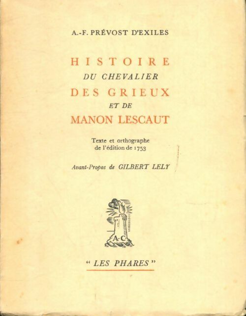 Livrenpoche : Histoire du chevalier des Grieux et de Manon Lescaut - Abbé Prévost - Livre