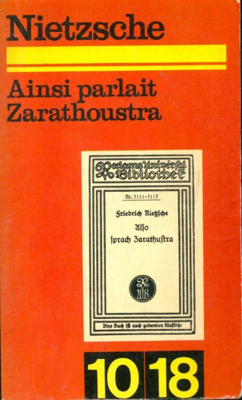 Livrenpoche : Ainsi parlait Zarathoustra - Friedrich Nietzsche - Livre