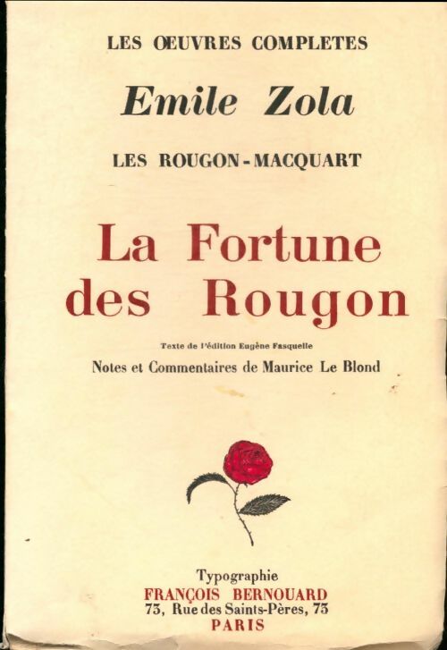 Livrenpoche : La fortune des Rougon - Emile Zola - Livre