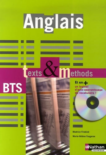 Livrenpoche : Anglais texts & methods > b2 - BTS tertiaires 1 et 2 - Marie-Hélène Fougeron - Livre