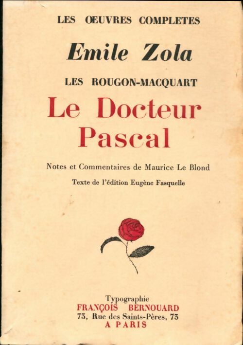 Livrenpoche : Le docteur Pascal - Emile Zola - Livre