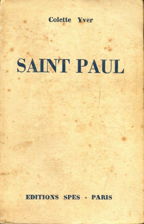 Livrenpoche : Saint Paul - Colette Yver - Livre