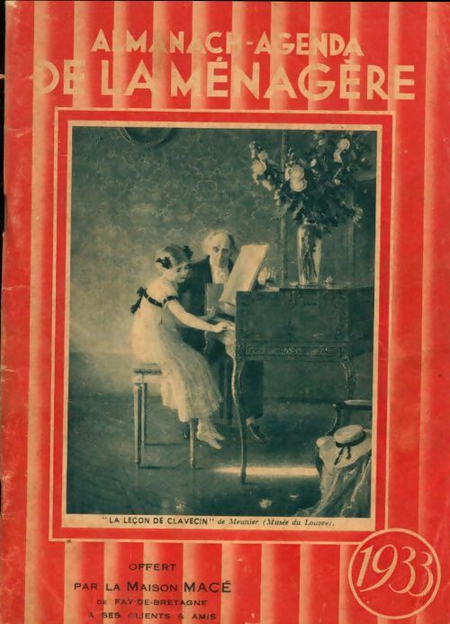 Livrenpoche : Almanach agenda de La Ménagère 1933. - Collectif. - Livre