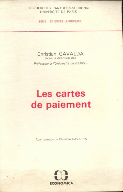 Livrenpoche : Les Cartes de paiement - Christian Gavalda - Livre