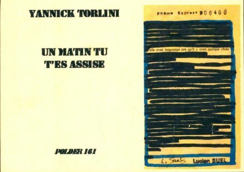 Livrenpoche : Un matin tu t'es assise - Yannick Torlini - Livre
