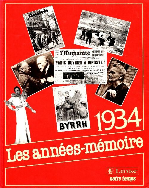 Livrenpoche : Les années mémoire : 1934 - Collectif - Livre