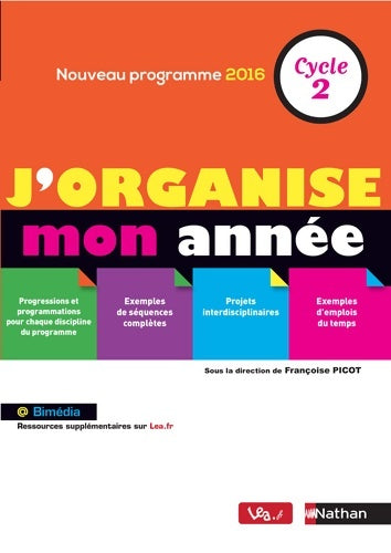 Livrenpoche : J'organise mon année - cycle 2 - Collectif - Livre