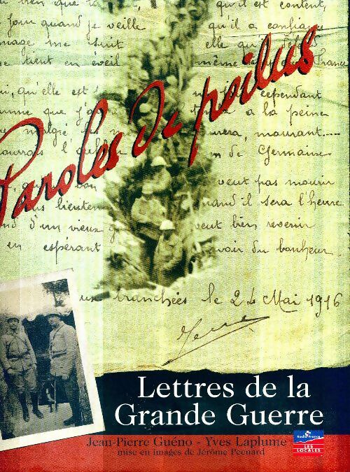 Livrenpoche : Paroles de poilus - Jean-Pierre Guéno - Livre