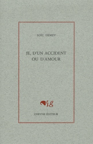 Livrenpoche : Je d'un accident ou d'amour - Loïc Demey - Livre