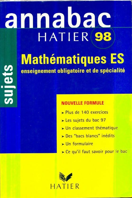 Livrenpoche : Mathématiques Es - René Merckhoffer - Livre