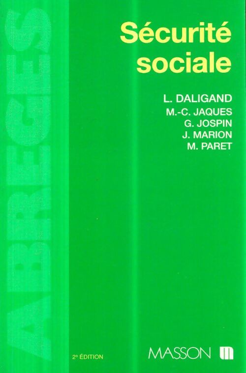 Livrenpoche : Sécurité sociale - Liliane Daligand - Livre