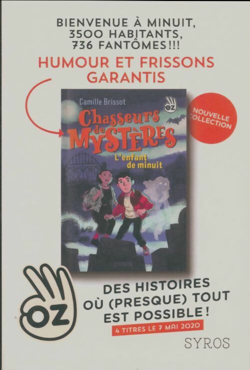Livrenpoche : Chasseurs de mystères : L'enfant de minuit - Camille Brissot - Livre