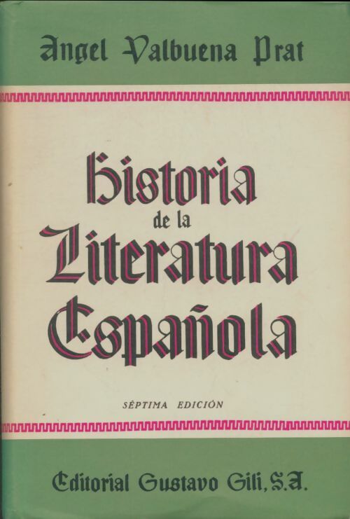 Livrenpoche : Historia de la literatura española Tomo III - Angel Valbuena Prat - Livre
