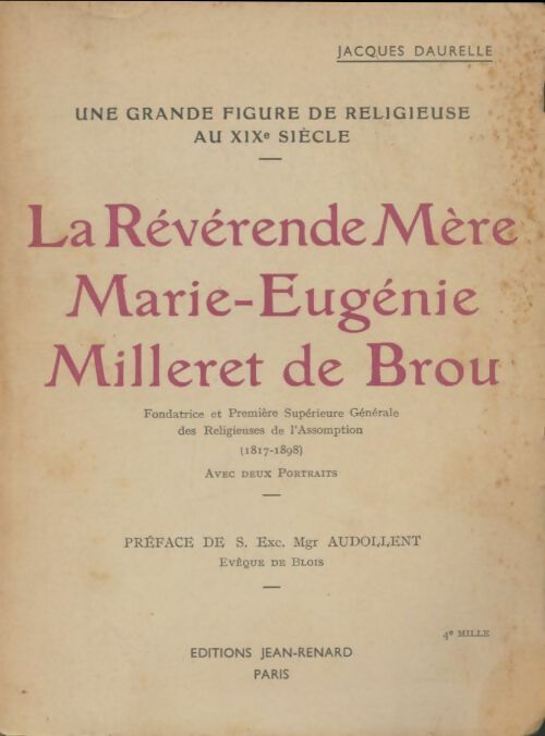 Livrenpoche : La reverende mère Marie-Eugenie Milleret de Brou - Jacob Daurelle - Livre