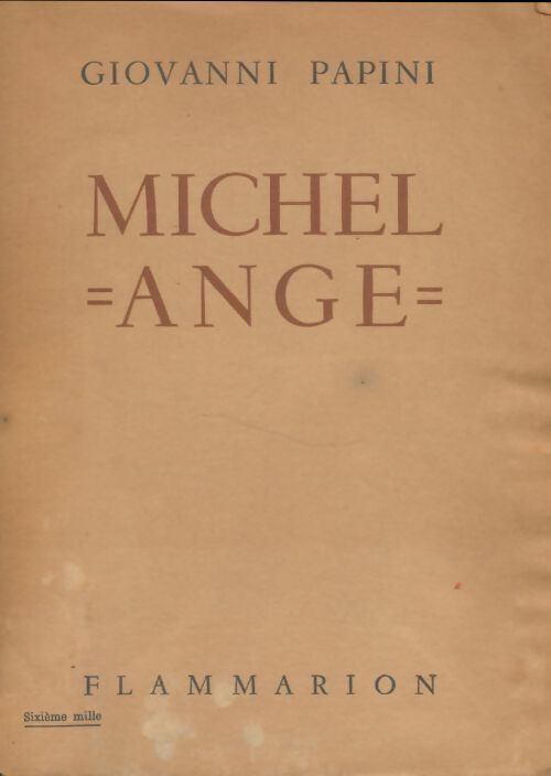 Livrenpoche : Michel Ange - Giovanni Papini - Livre