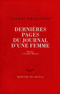 Livrenpoche : Dernières pages du journal d'une femme - Valéry Brioussov - Livre